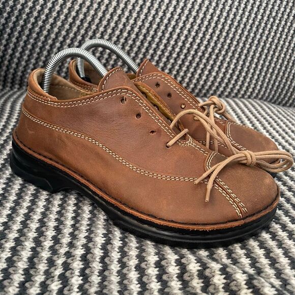 Footprints by Birkenstock brown leather lace up Oxford Women’s shoe size 9-9.5 ( - Picture 2 of 10